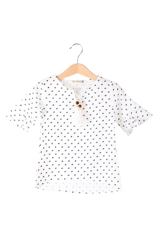 BONİBON'S - Girl Patterned Tunic | White