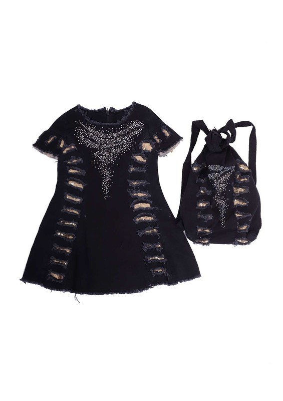 SİMİSSO - Simisso Dress with Bag 413 | Black