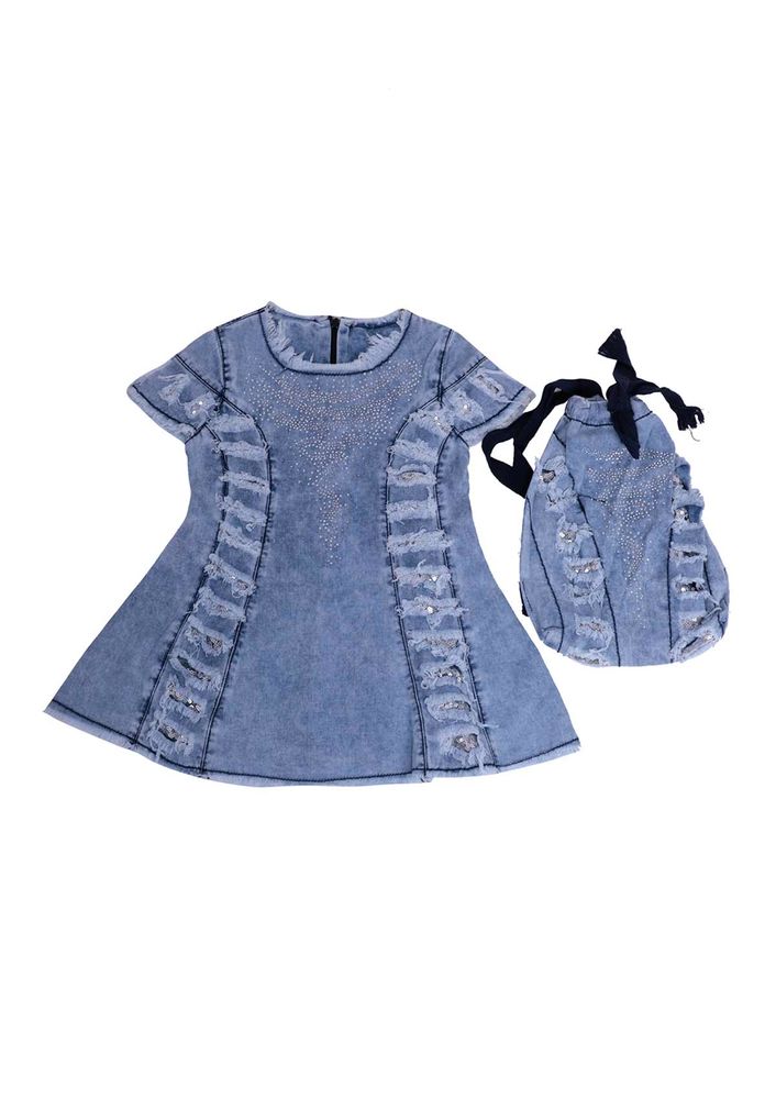 Simisso Dress with Bag 413 | Blue