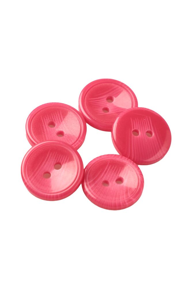 Plastik Düğme 1,5 cm 5 Adet | Fuşya