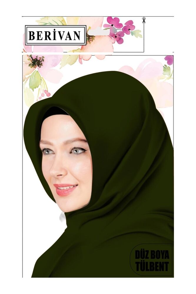 Berivan Dikişsiz Düz Yazma 100 cm Haki 956