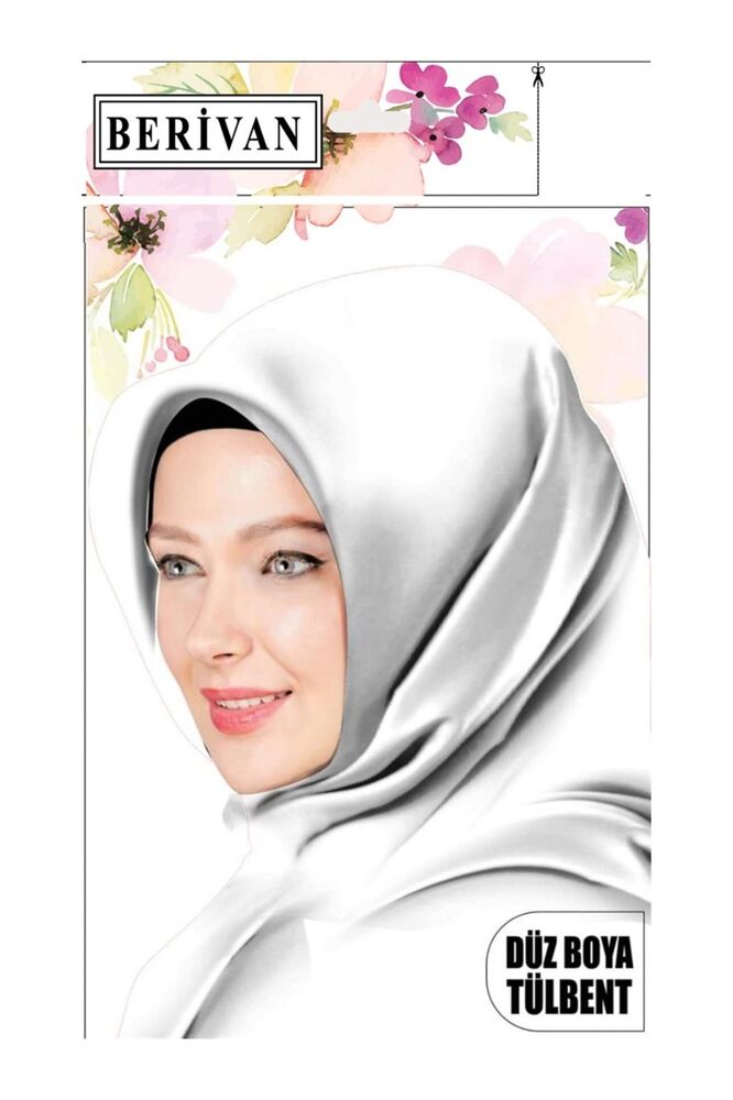 Berivan Dikişsiz Düz Yazma 100 cm Kar Beyaz