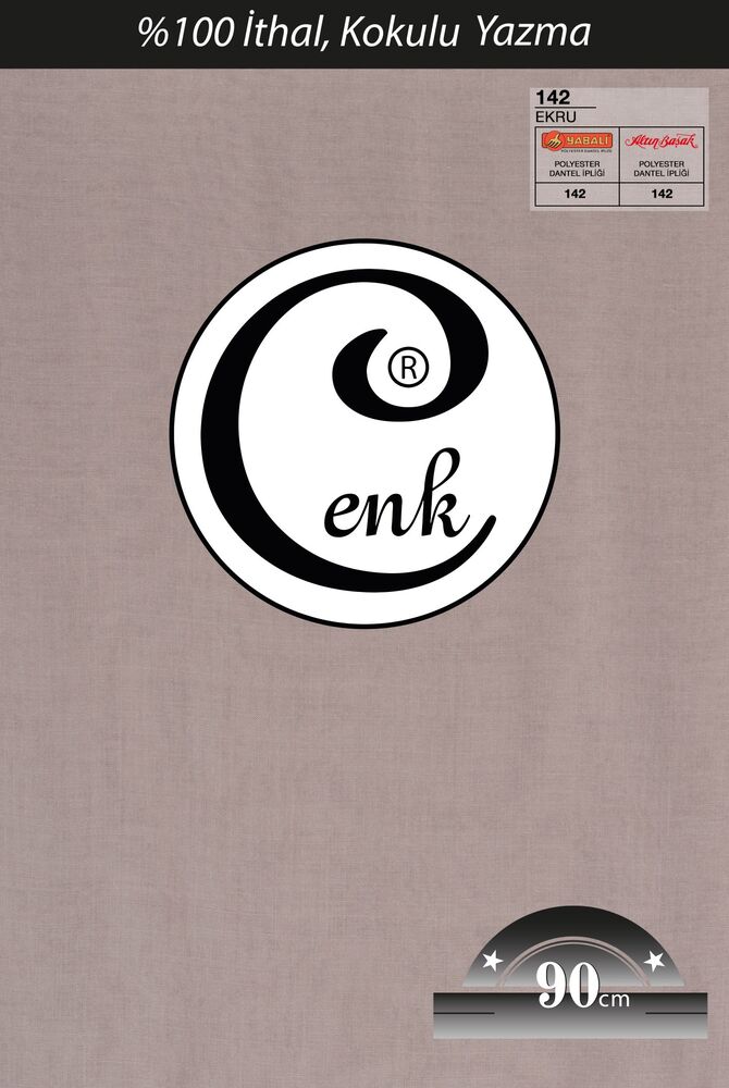 Cenk Dikişsiz Düz Yazma 90 cm | Ekru