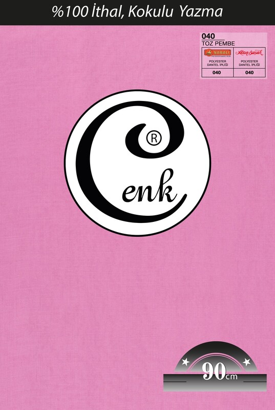 CENK - Cenk Dikişsiz Düz Yazma 90 cm | Toz Pembe