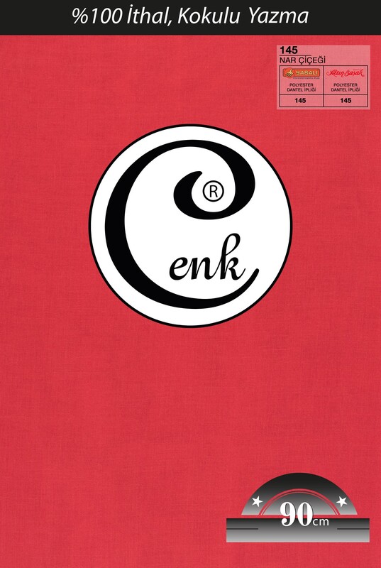 CENK - Cenk Dikişsiz Düz Yazma 90 cm | Nar Çiçeği