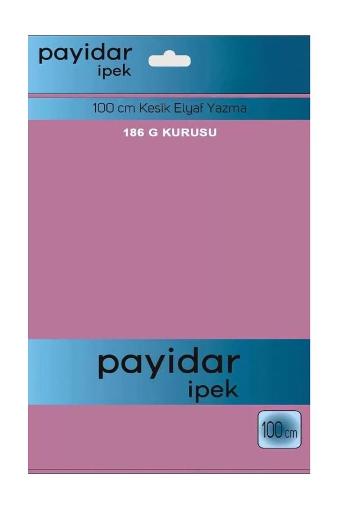 Payidar İpek Dikişsiz Düz Yazma 100 cm | Gülkurusu 186
