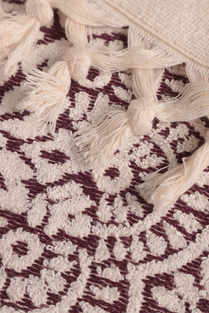 Bambu Nakışlı El ve Yüz Havlusu 50*90 4375 | Bordo