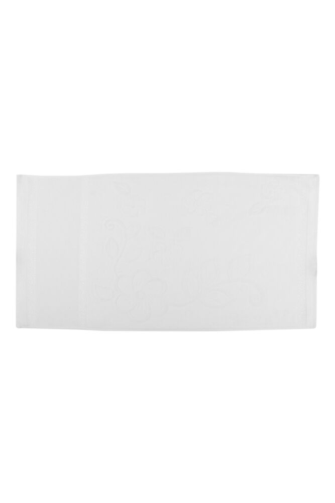 Kardelen Kadife İşlemelik Havlu 50*90 Beyaz 9219