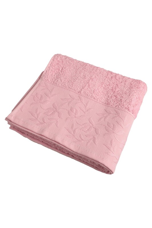 HAZANGÜLÜ - Bukle Jakarlı El ve Yüz Havlusu 50*90 7117-1 | Pembe