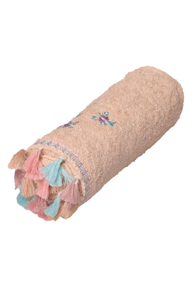 Masal Saçaklı El Ve Yüz Havlusu 50*90 cm 1315-1 | Bej