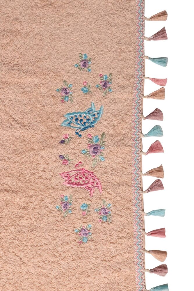 Masal Saçaklı El Ve Yüz Havlusu 50*90 cm 1315-1 | Bej
