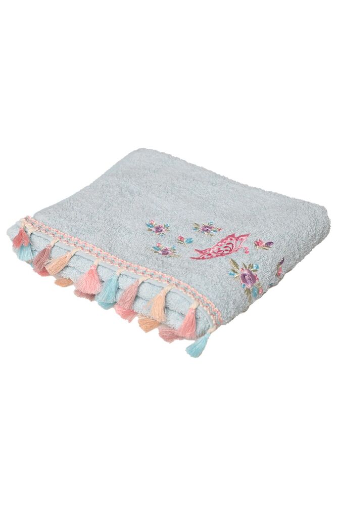 Masal Saçaklı El Ve Yüz Havlusu 50*90 cm 1315-1 | Mavi