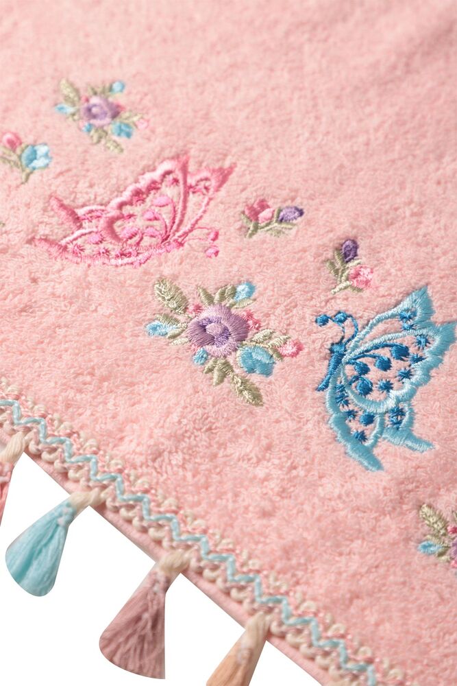 Masal Saçaklı El Ve Yüz Havlusu 50*90 cm 1315-1 | Pembe