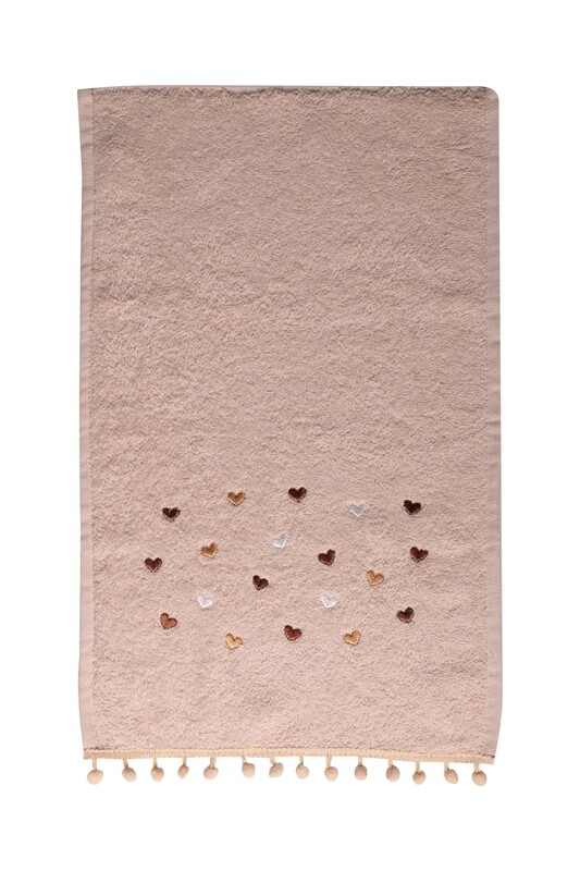 Ponponlu El Havlusu 30*50 0192 | Bej - Thumbnail