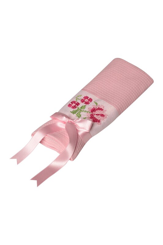 TEKİN - Nakışlı Peçete 30*50 0116-1 | Pembe