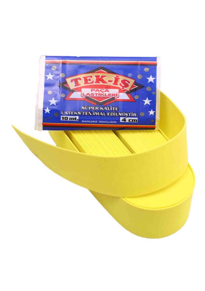 Tek-İş Yassı Lastik 4 Cm 058 | Sarı