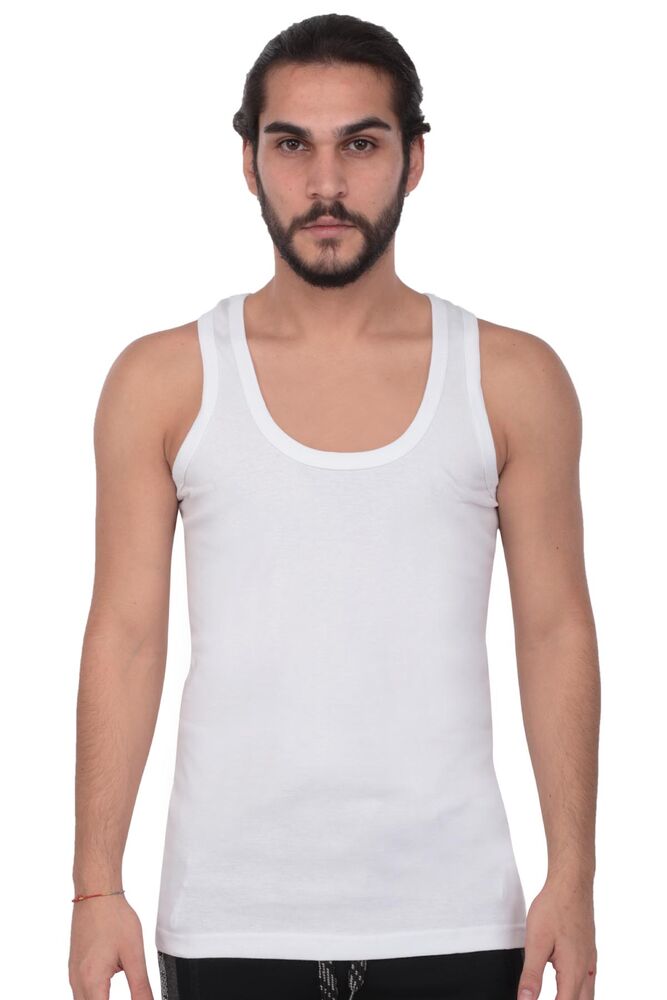 Tutku Erkek Ribana Atlet 102 6'lı Paket | Beyaz