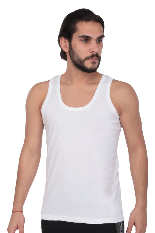 TUTKU - Tutku Erkek Ribana Atlet 102 3'lü Paket | Beyaz