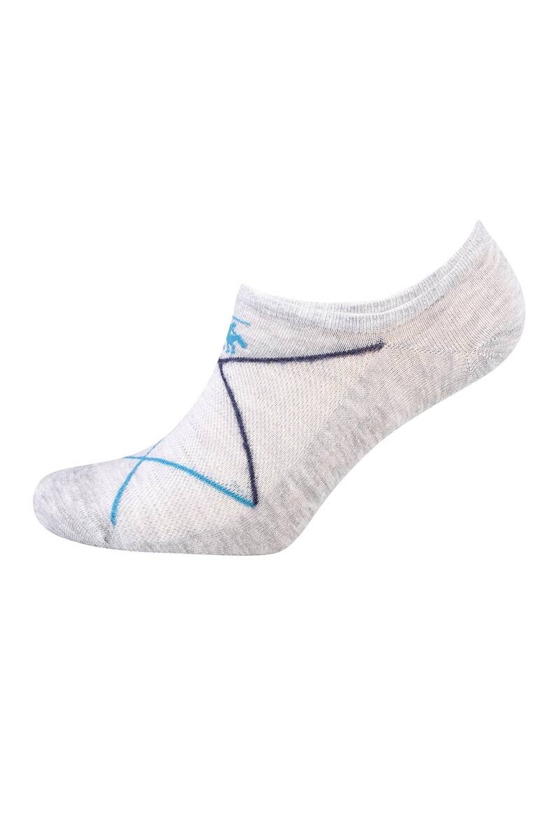 Erkek Bambu Sneakers Desenli Çorap 10815 | Gri