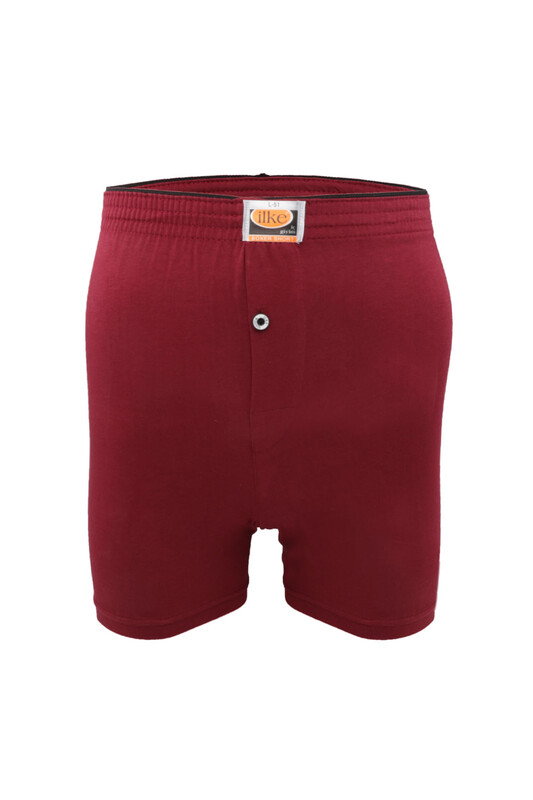 İLKE - İlke Penye Boxer 011 | Bordo Siyah