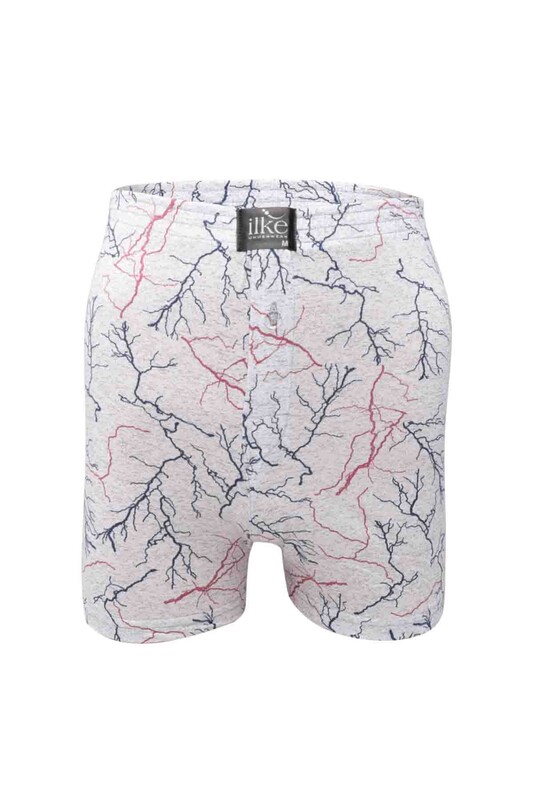 İLKE - İlke Desenli Boxer 001 | Gri