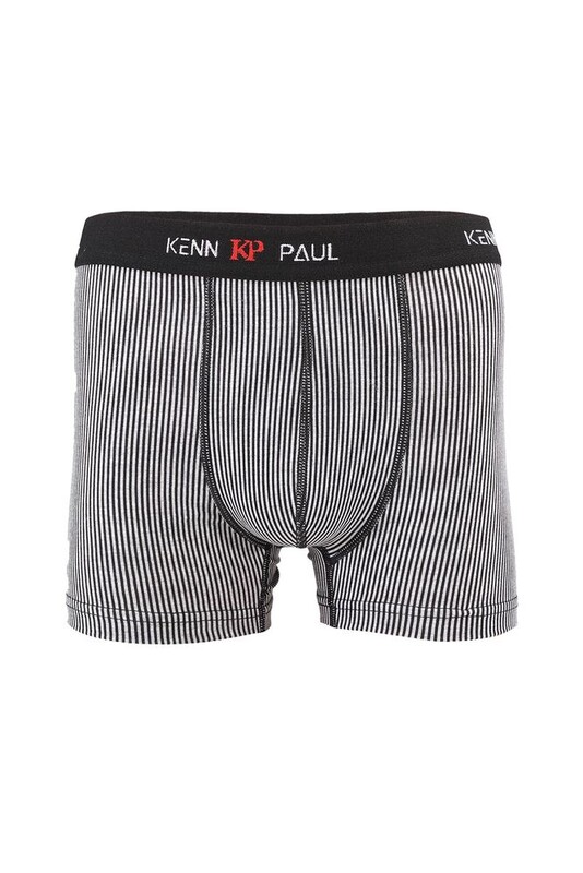 KENN PAUL - Erkek Desenli Boxer 008 | Gri