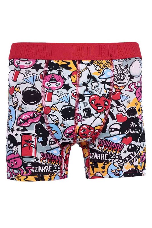 Rock Hard Desenli Erkek Boxer 7003 | Standart - Thumbnail