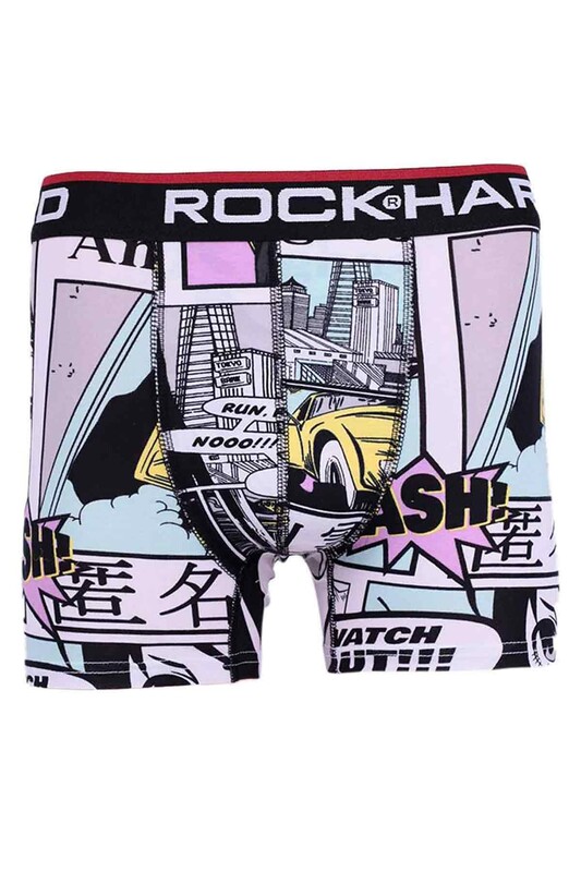 Rock Hard Desenli Erkek Boxer 7003 | Standart - Thumbnail
