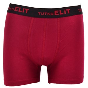 TUTKU ELİT - Tutku Elit Modal Elastan Spor Erkek Boxer 1252 | Bordo