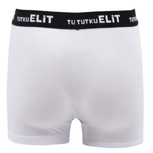 Tutku Elit Modal Elastan Spor Erkek Boxer 1252 | Beyaz - Thumbnail
