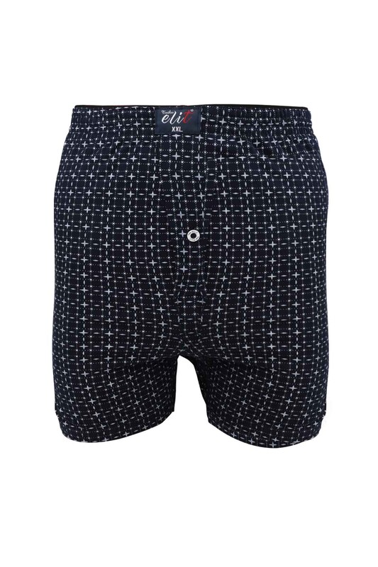 TUTKU ELİT - Tutku Elit Havlu Bel Desenli Erkek Boxer 1102 | Lacivert