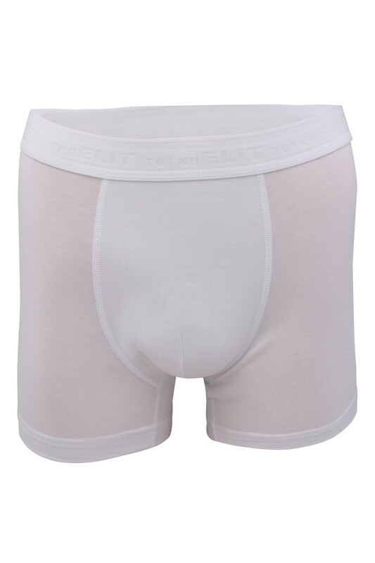 TUTKU ELİT - Tutku Elit Modal Elastan Erkek Boxer 1251 | Beyaz