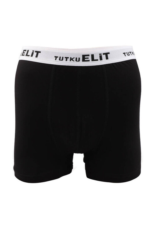 TUTKU ELİT - Tutku Elit Modal Elastan Spor Erkek Boxer 1252 | Siyah