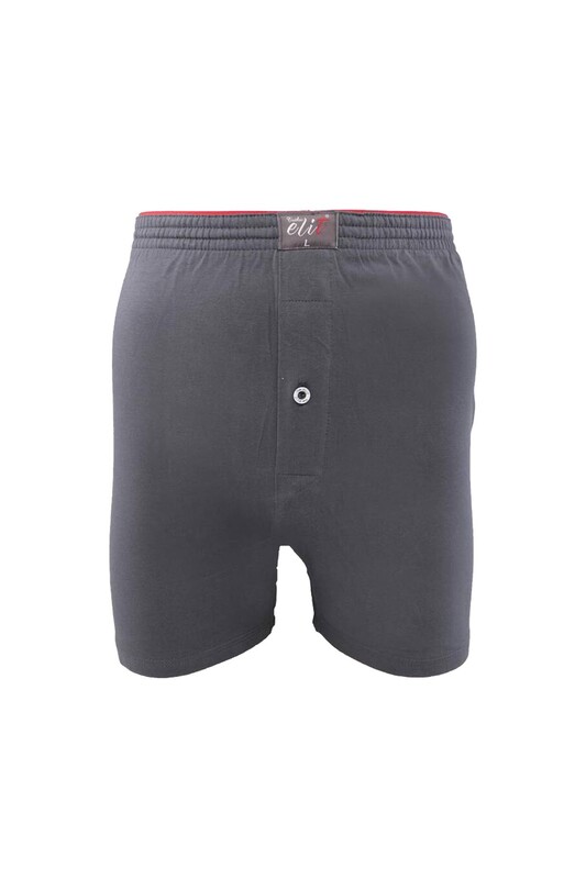 TUTKU ELİT - Tutku Elit Havlu Bel Düz Erkek Boxer 1101 | Füme