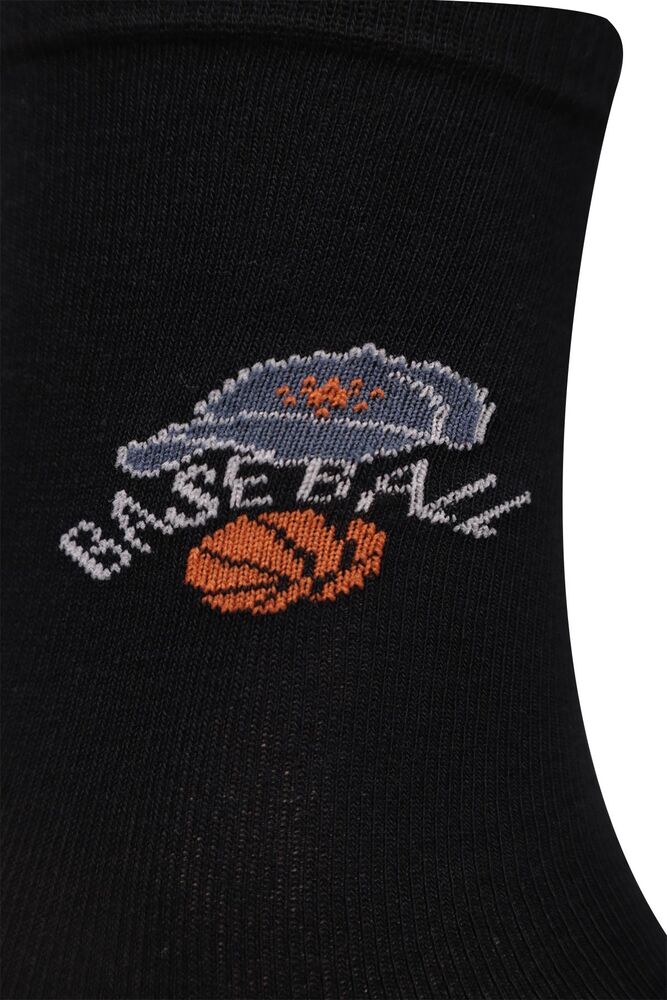Basketball Baskılı Erkek Çocuk Çorap | Lacivert