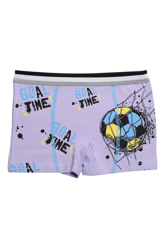 Hafız - Baskılı Erkek Çocuk Boxer 8007-1 | Lila