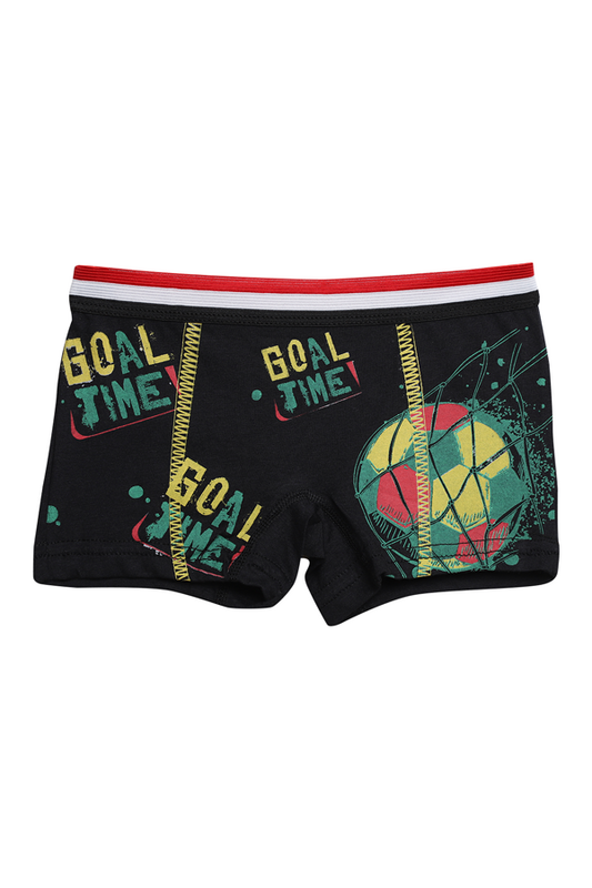 Hafız - Baskılı Erkek Çocuk Boxer 8007-1 | Siyah
