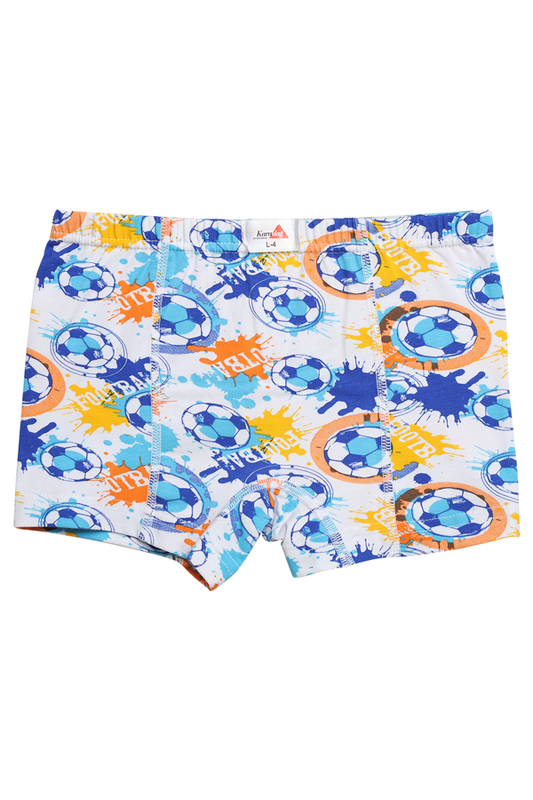 Karadağ - Desenli Erkek Çocuk Boxer 815-6 | Beyaz