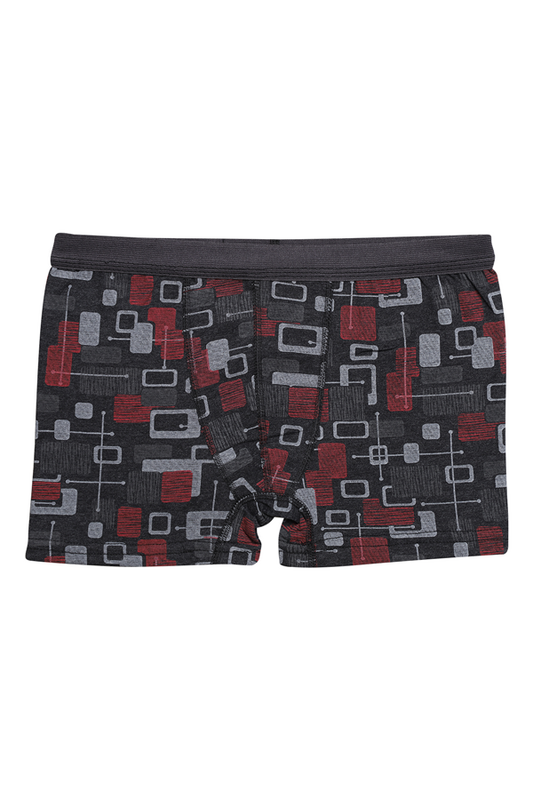 Menbox - Desenli Erkek Çocuk Boxer 3001 | Antrasit