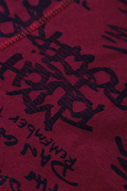 Desenli Erkek Çocuk Boxer 3001 | Bordo Siyah - Thumbnail