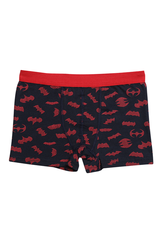 Menbox - Desenli Erkek Çocuk Boxer 3001-2 | Lacivert