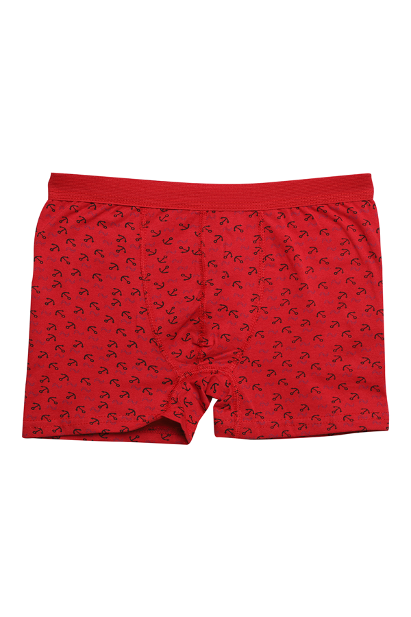 Likralı Empirme Çocuk Boxer 1638-2 | Kırmızı