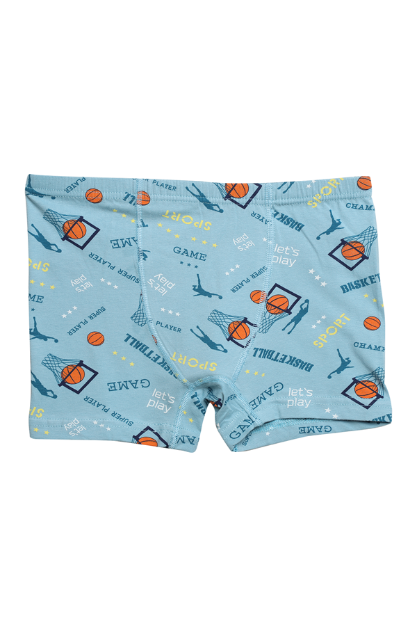 Likralı Empirme Erkek Çocuk Boxer 9072 | Mavi