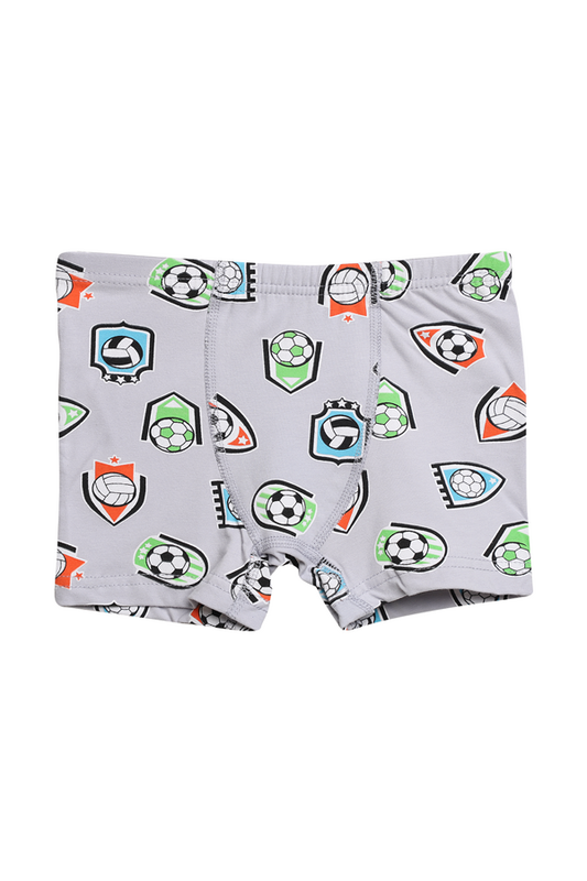 STİL - Likralı Empirme Erkek Çocuk Boxer 9072-1 | Gri