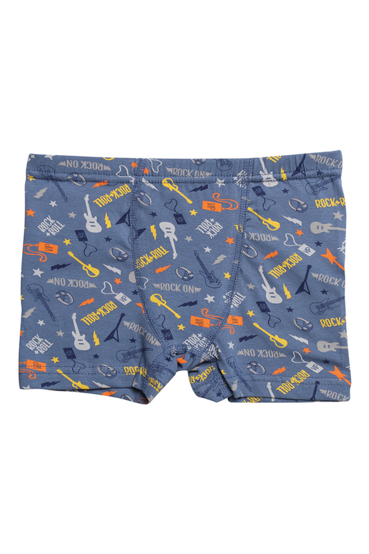 STİL - Likralı Empirme Erkek Çocuk Boxer 9072-1 | Mavi