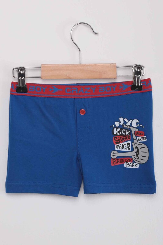 TUTKU - Tutku Scooter Baskılı Erkek Çocuk Boxer 253 | Saks