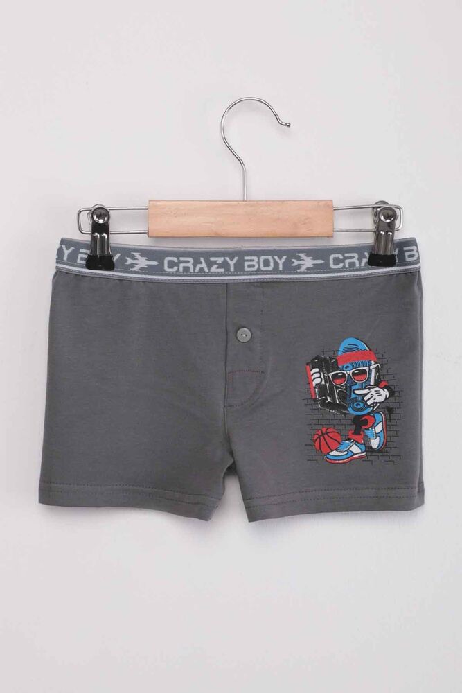 Tutku Music Baskılı Erkek Çocuk Boxer 253 | Füme