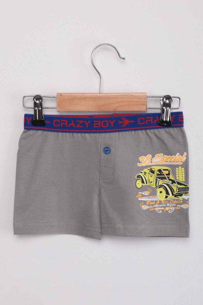Tutku Special Yazı Baskılı Erkek Çocuk Boxer 253 | Gri