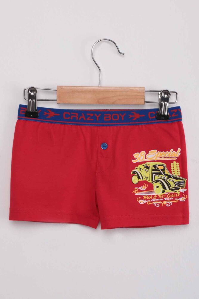 Tutku Special Yazı Baskılı Erkek Çocuk Boxer 253 | Kırmızı
