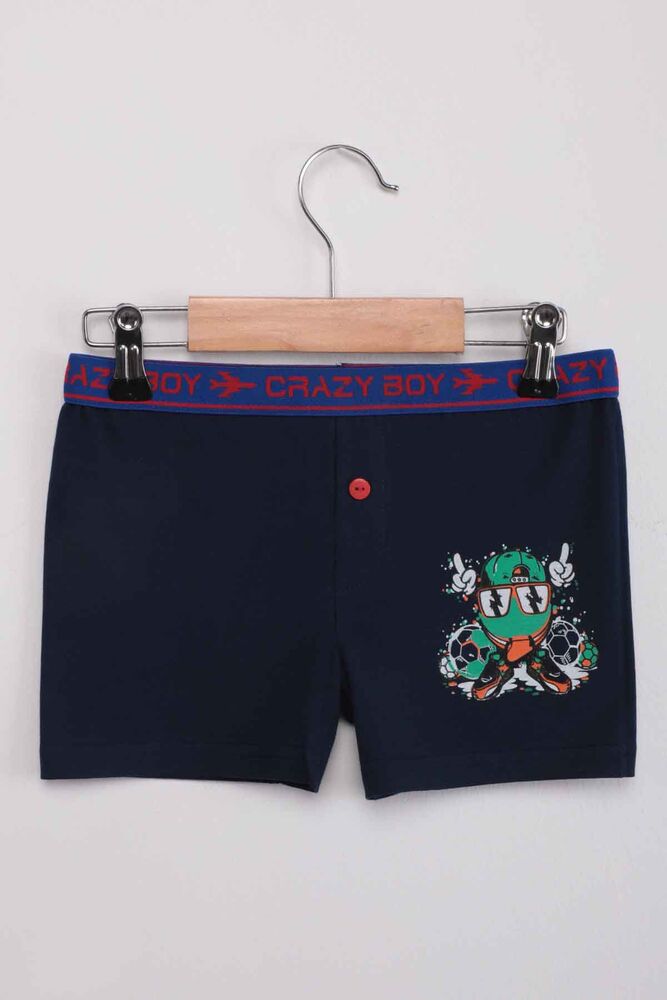 Tutku Top Baskılı Erkek Çocuk Boxer 253 | Lacivert